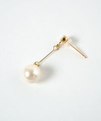 【買取店】K18 750 パール 透かし 花 スイングピアス ゴールド　4g ピアス K18イエローゴールド (花/フラワー)[5752300107