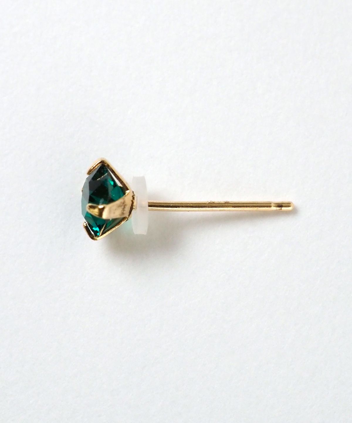 バースデーカラーストーンK18ポストピアス