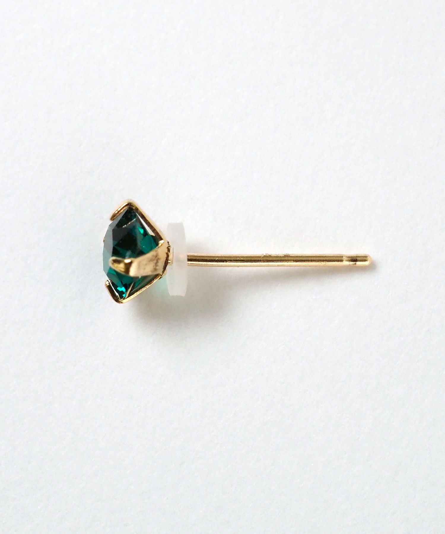 バースデーカラーストーンK18ポストピアス