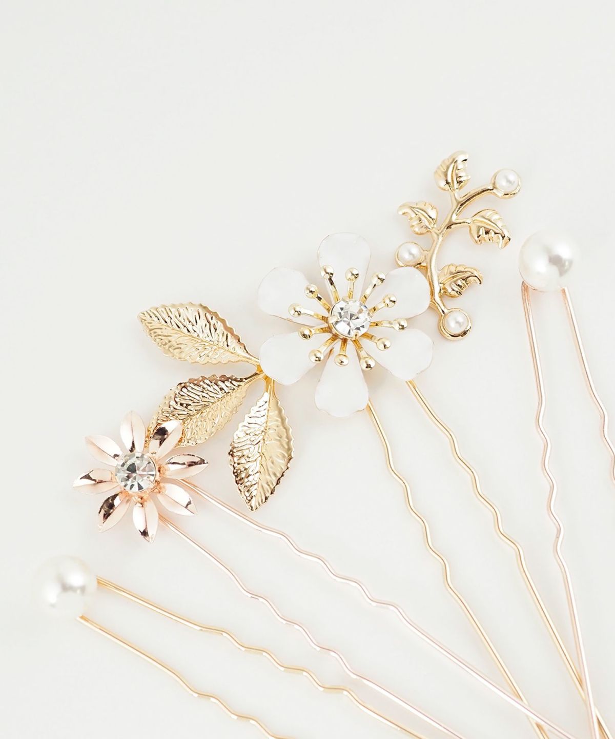 スノーホワイトフラワーUピンセット【Sereno】