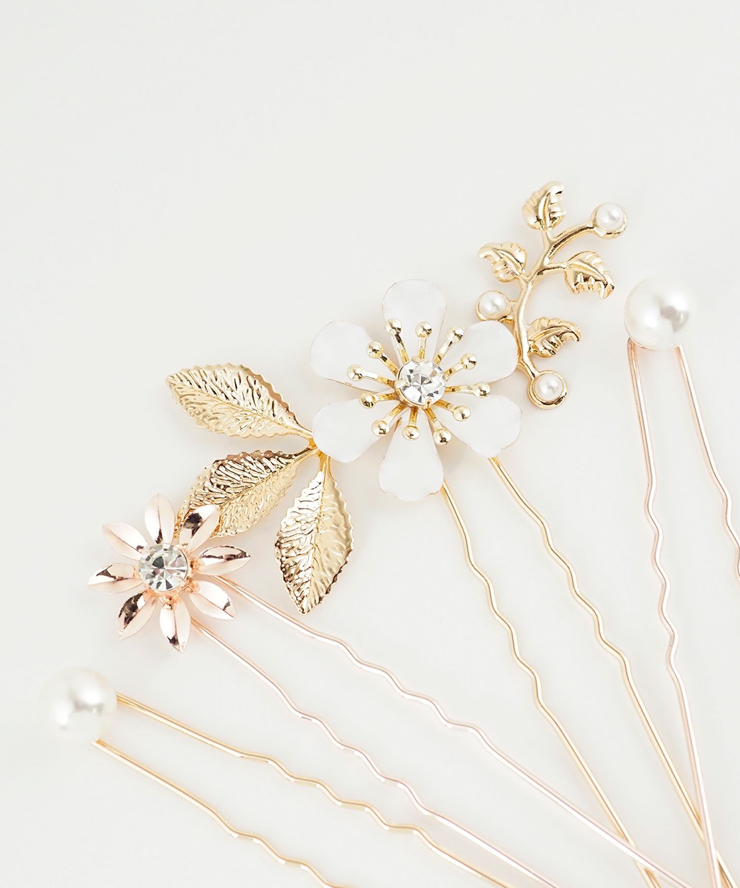 スノーホワイトフラワーUピンセット【Sereno】