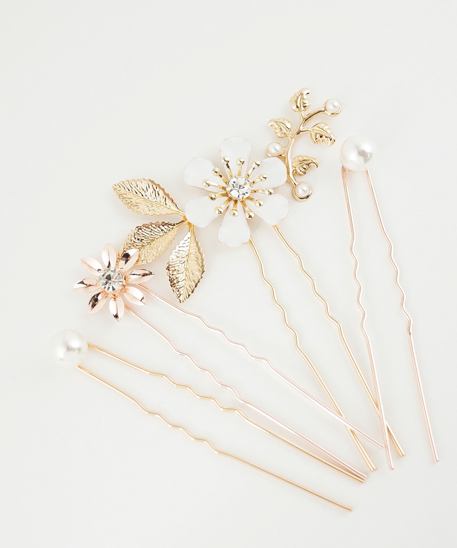 スノーホワイトフラワーUピンセット【Sereno】