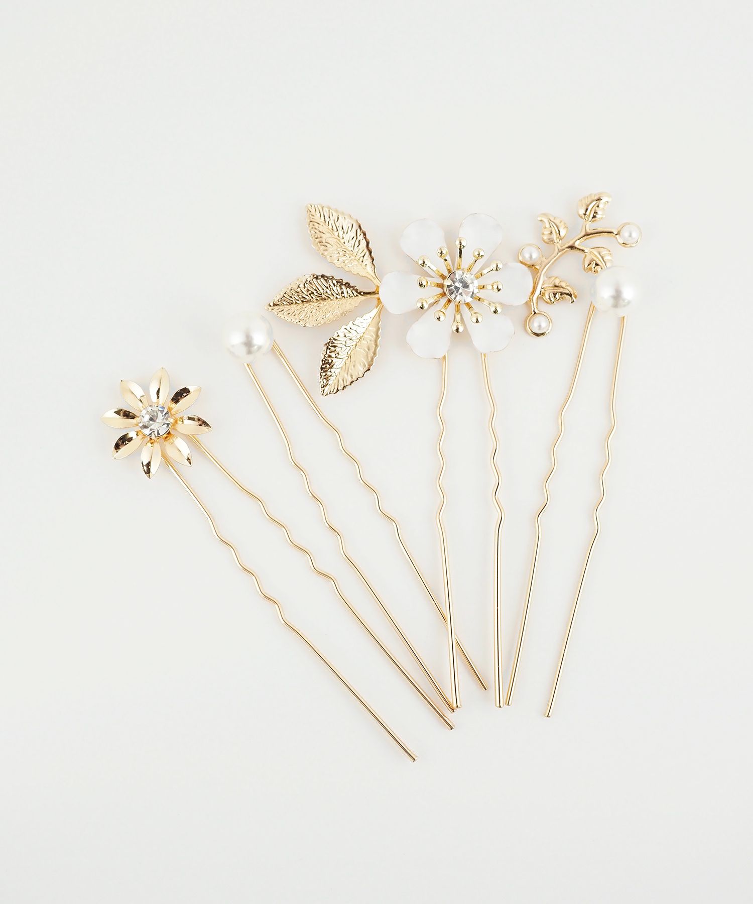 スノーホワイトフラワーUピンセット【Sereno】
