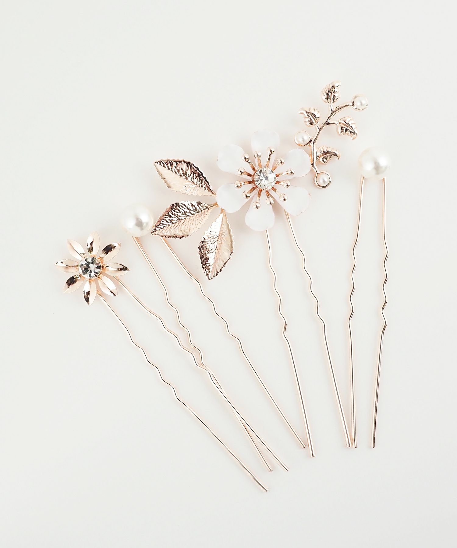 スノーホワイトフラワーUピンセット【Sereno】