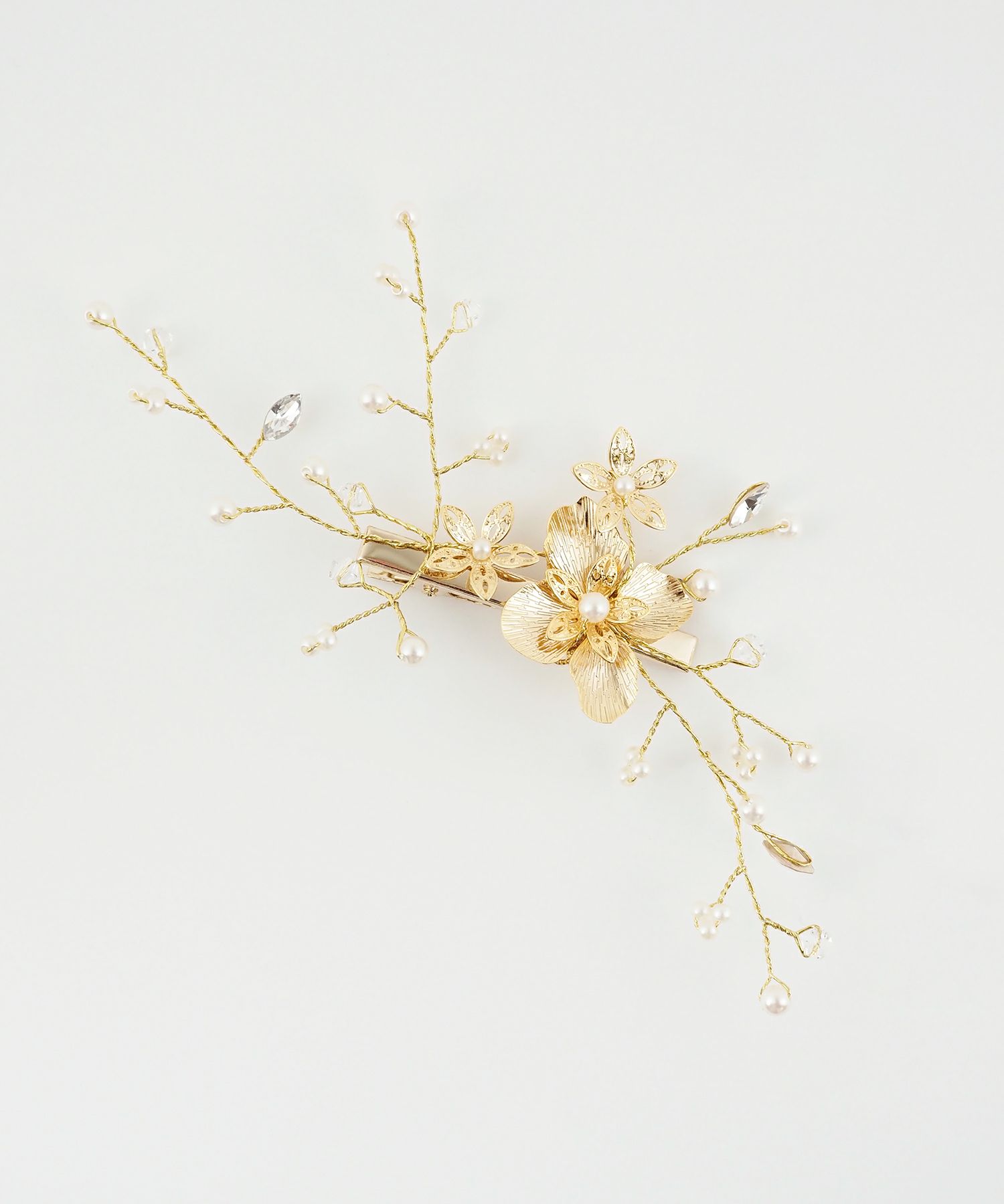 スプレーフラワーヘアクリップ【Sereno】