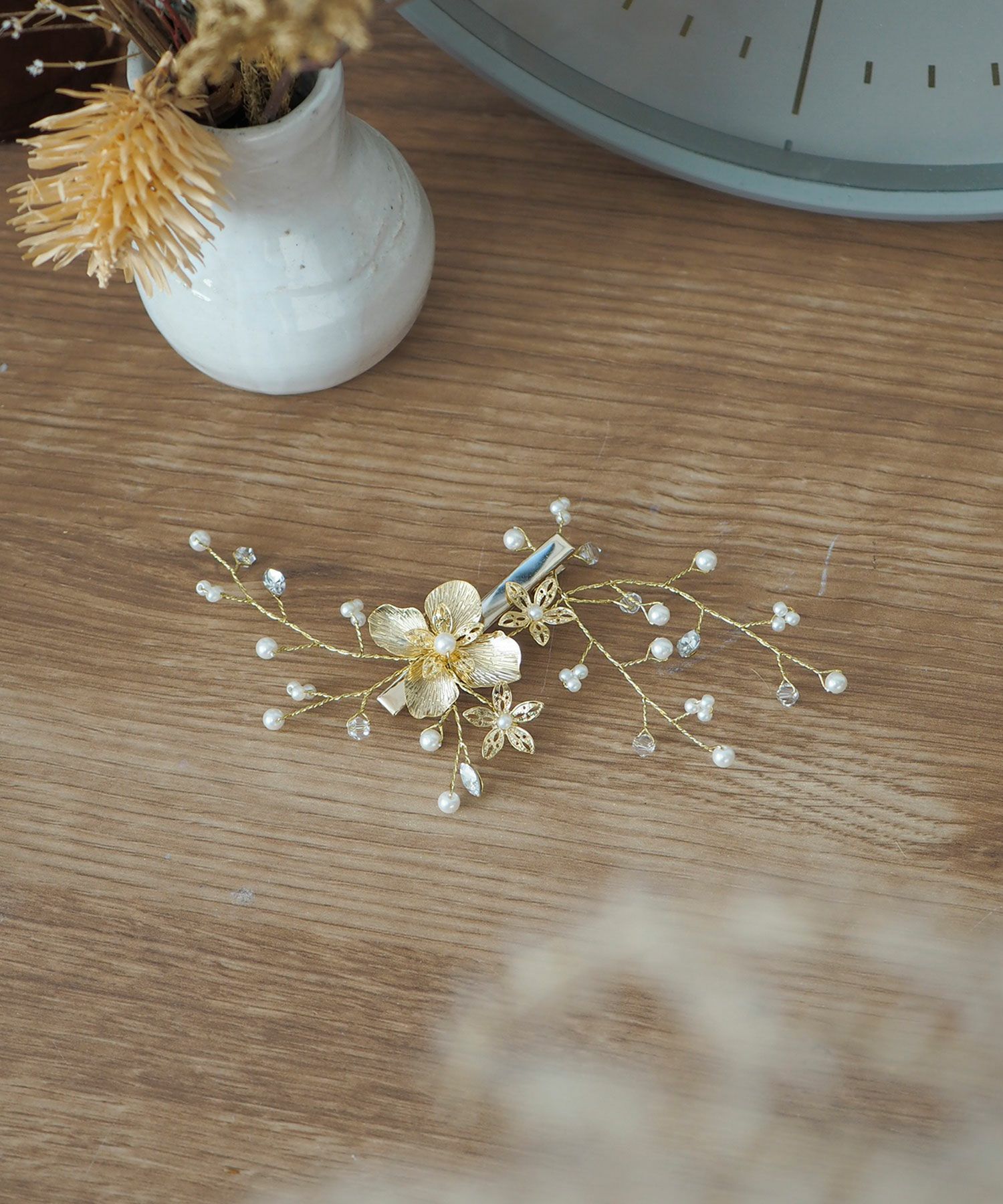 スプレーフラワーヘアクリップ【Sereno】