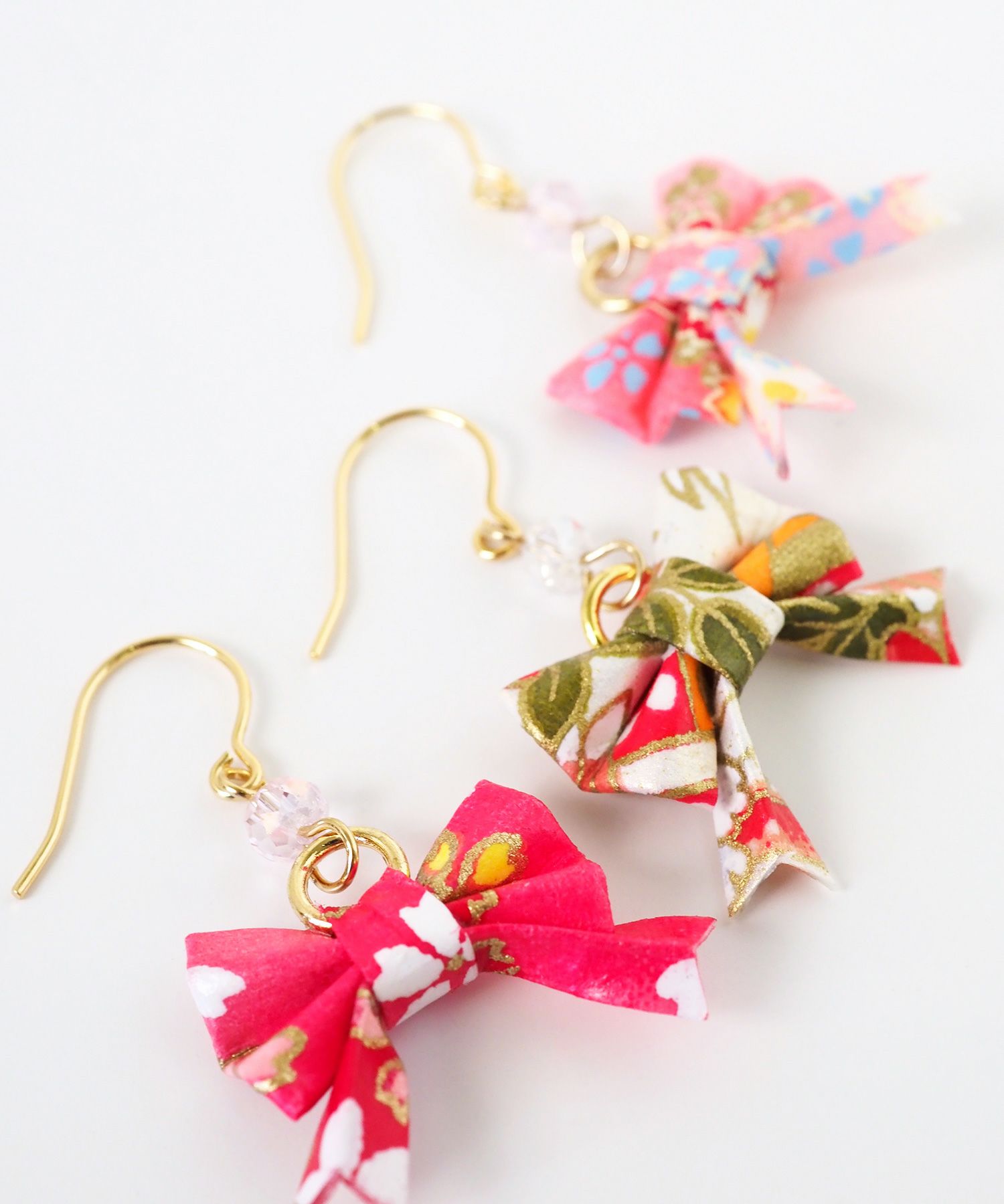 友禅和紙リボンピアス | 【公式】MUK ONLINE SHOP｜人気アクセサリー