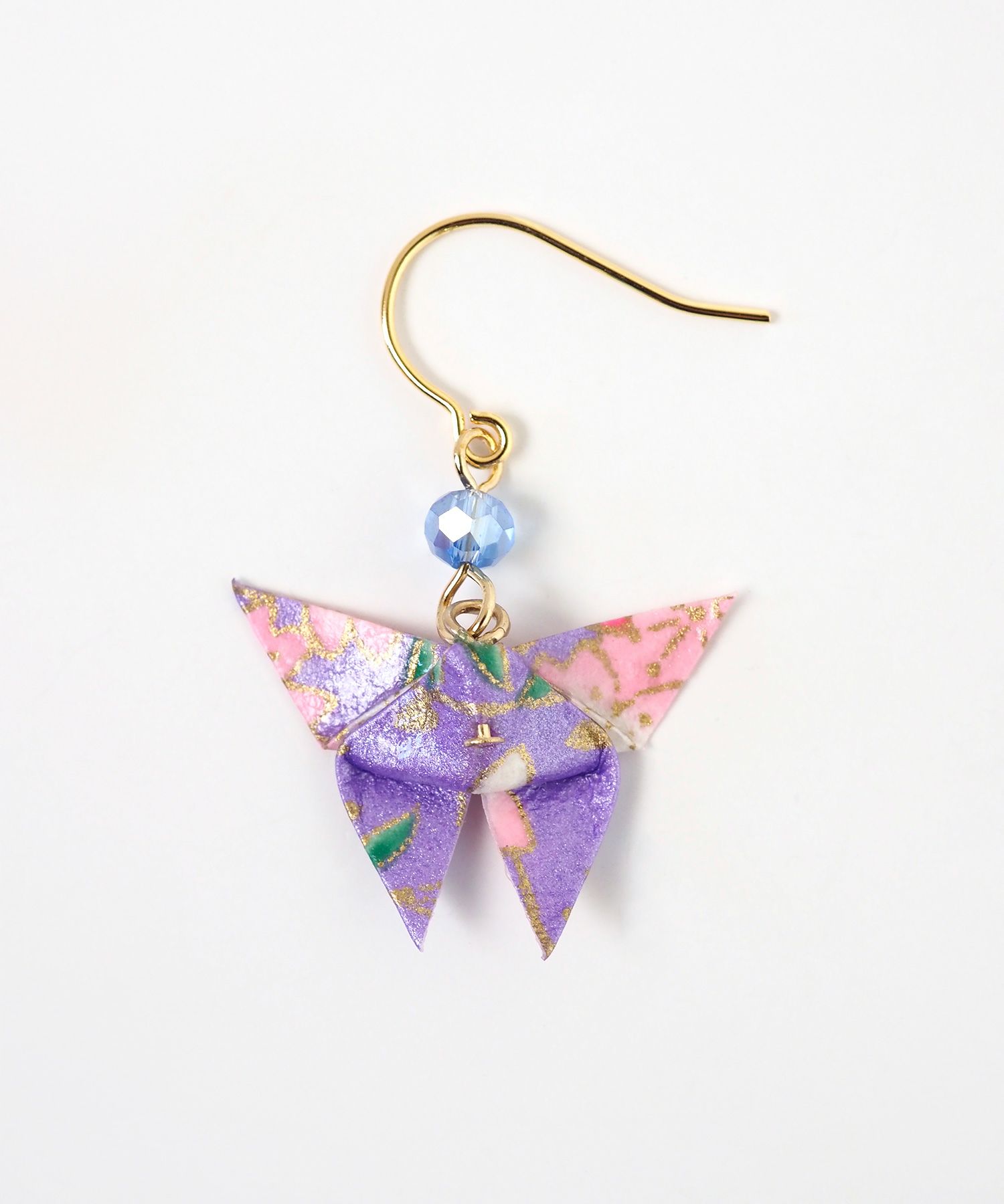 友禅和紙蝶ピアス