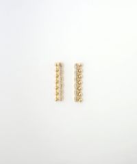ストーン×ボールチェーンピアス【MUK lucenzio】