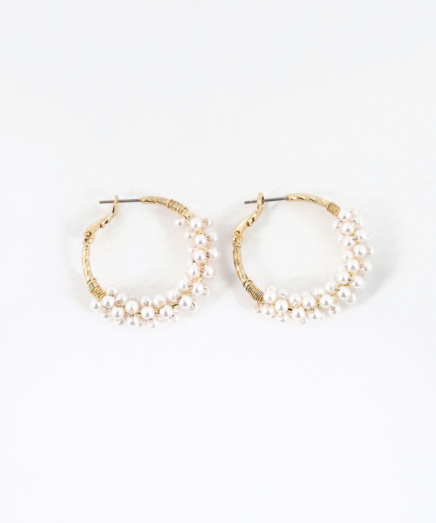 タイニーパールフープピアス