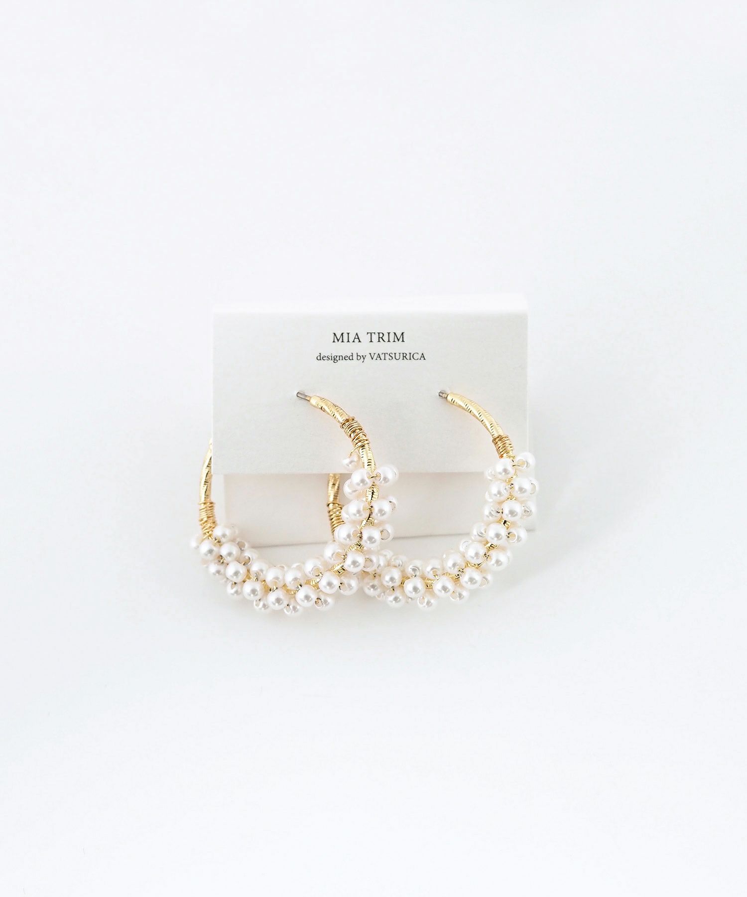 タイニーパールフープピアス