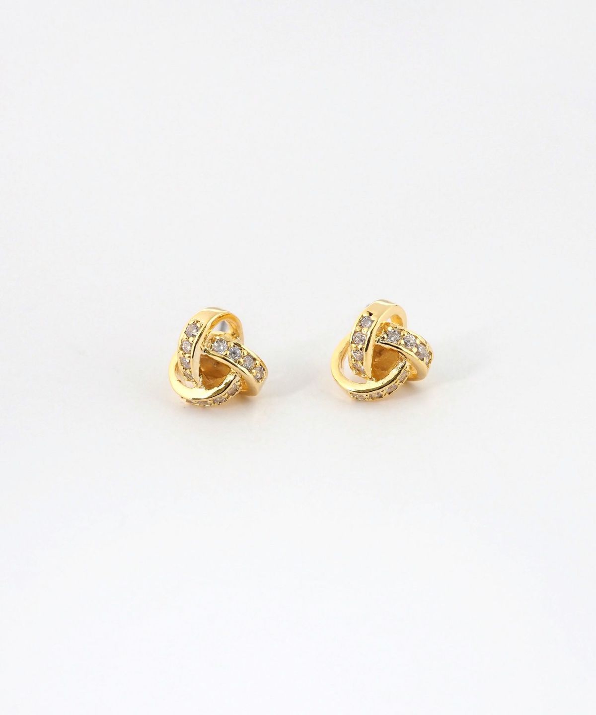 ブレイドビジューチタンポストピアス