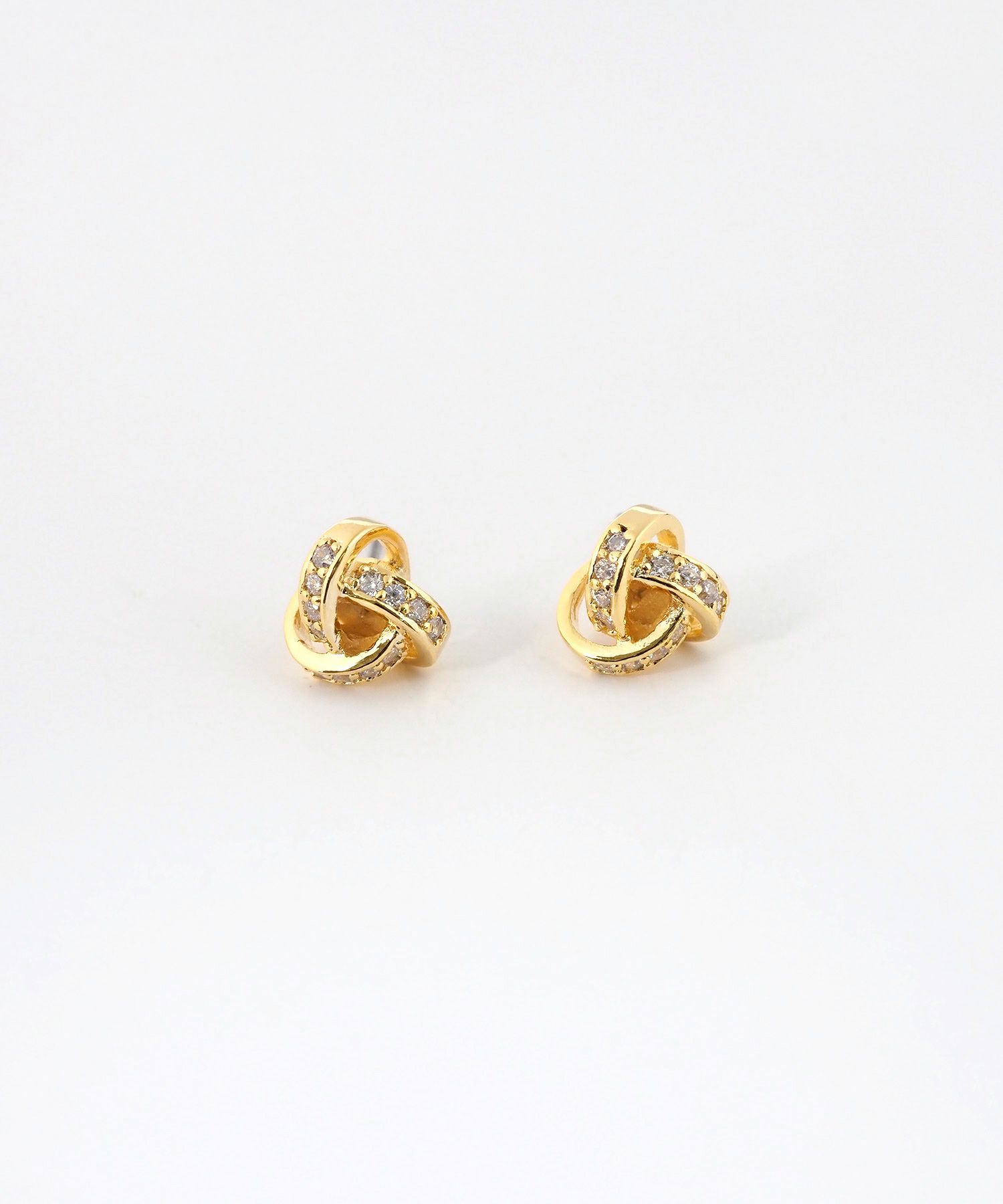 ブレイドビジューチタンポストピアス