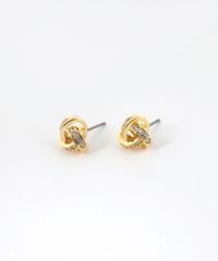 ブレイドビジューチタンポストピアス