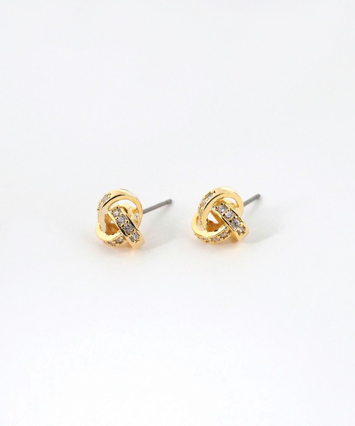 ブレイドビジューチタンポストピアス