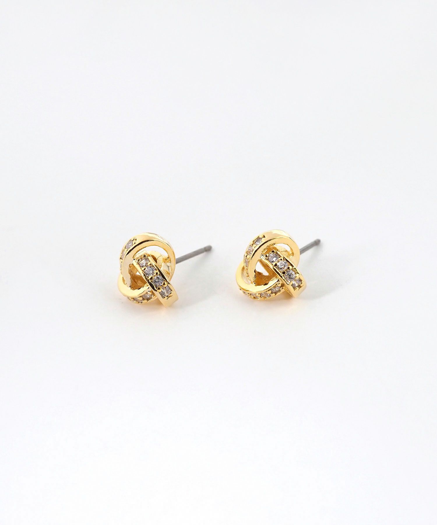 ブレイドビジューチタンポストピアス