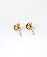 ブレイドビジューチタンポストピアス