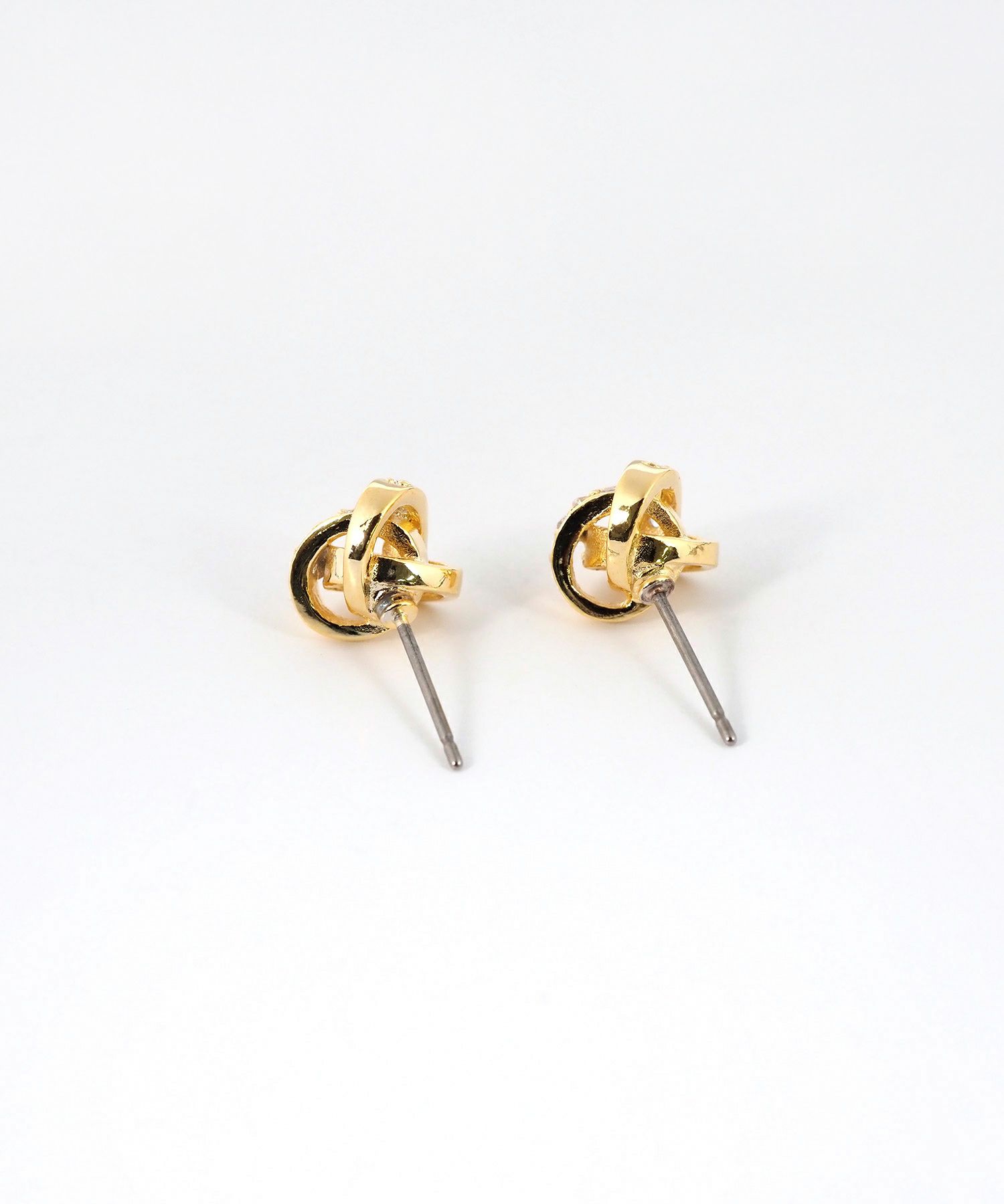 ブレイドビジューチタンポストピアス