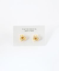 ブレイドビジューチタンポストピアス