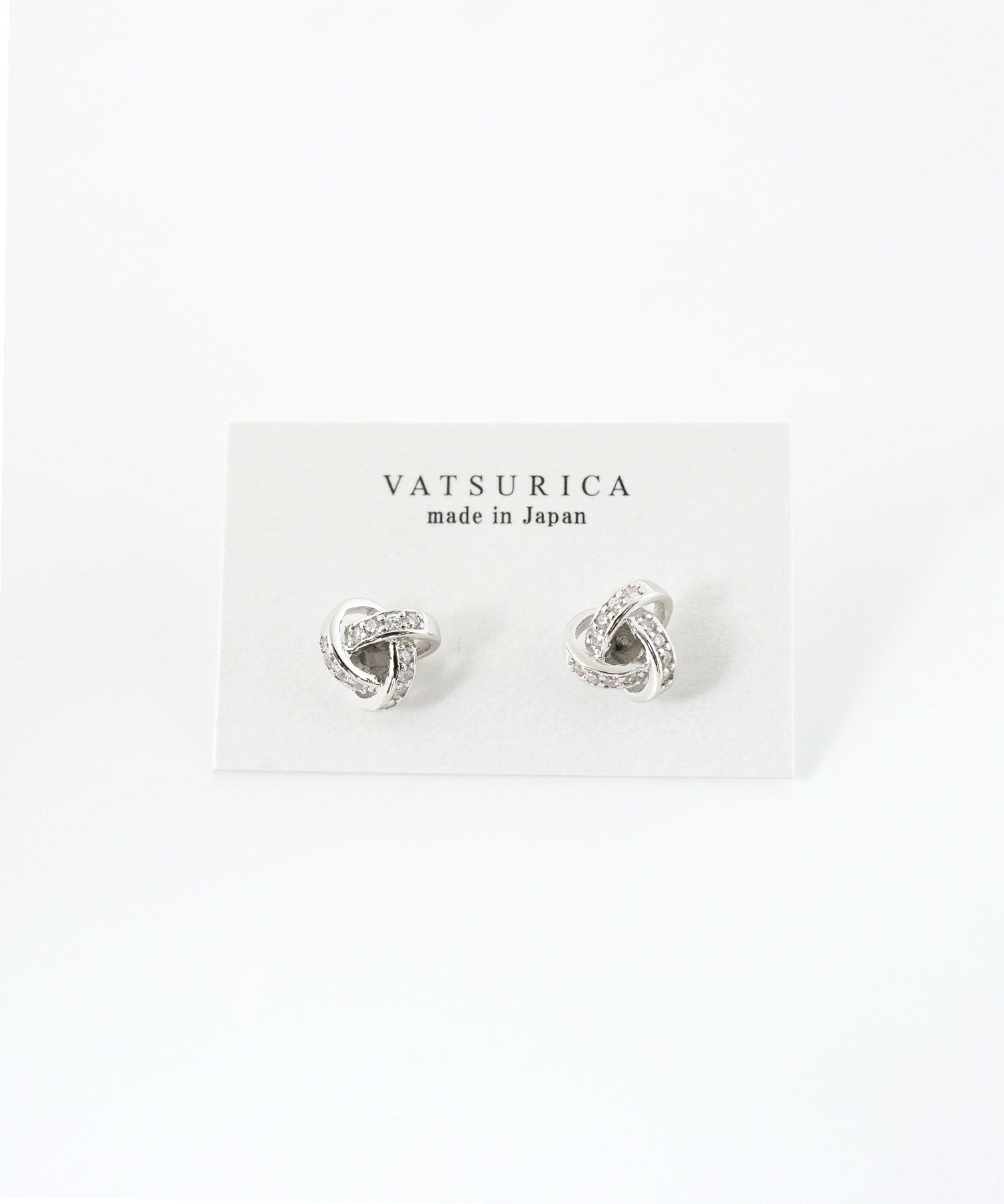 ブレイドビジューチタンポストピアス