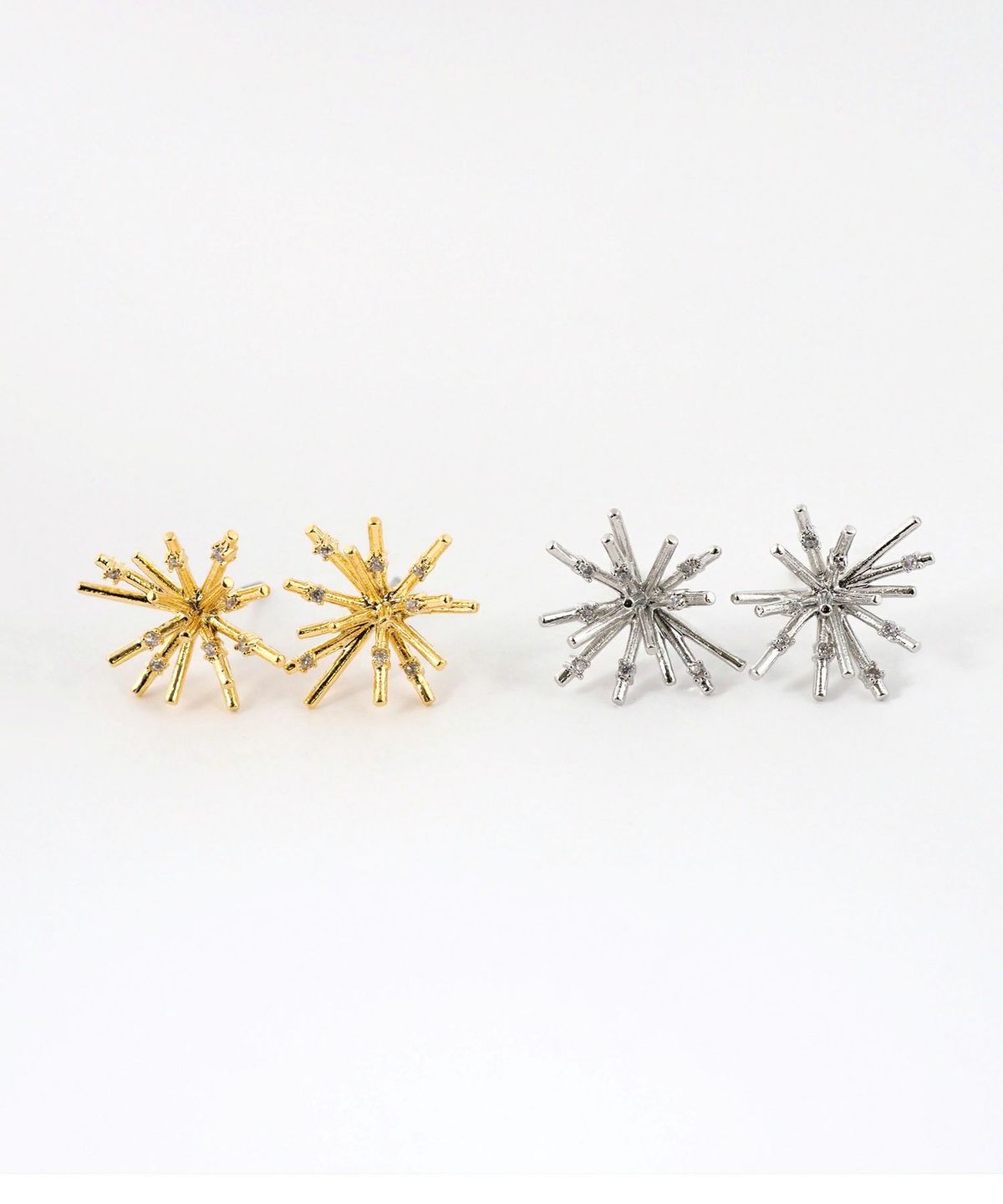 ハナユキチタンポストピアス