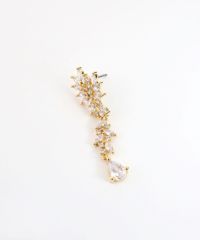 リーフビジューチタンポストピアス