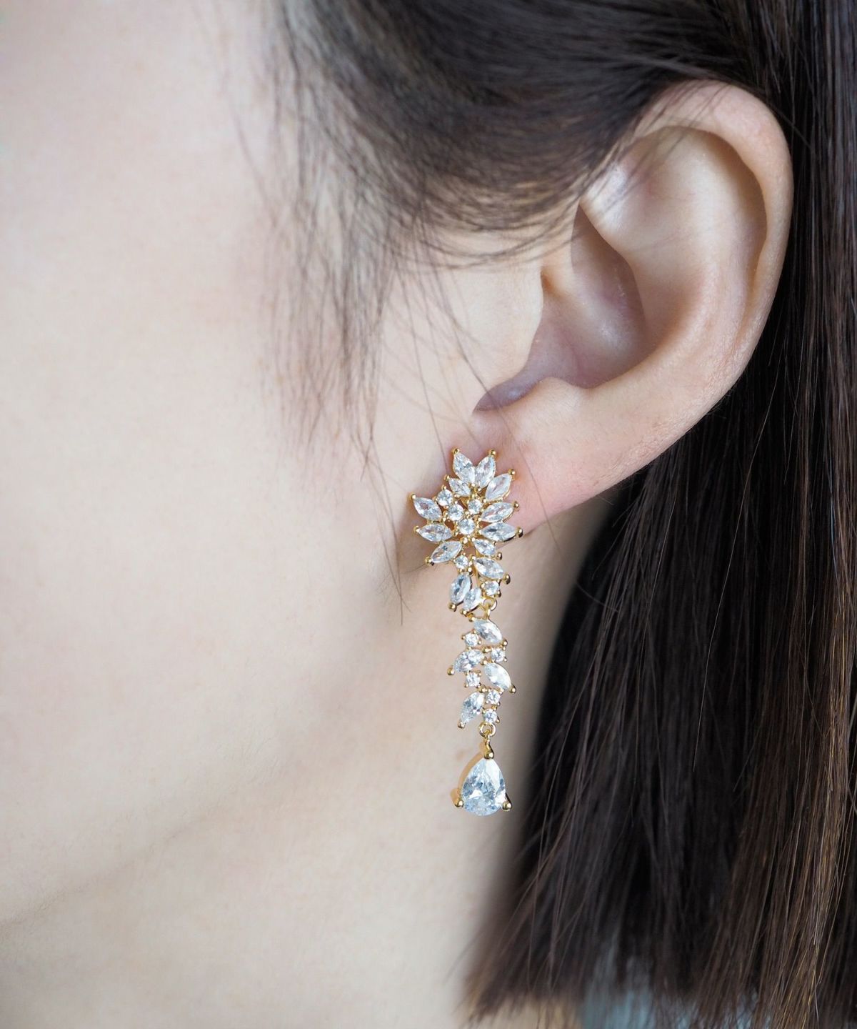 リーフビジューチタンポストピアス | 【公式】MUK ONLINE SHOP｜人気