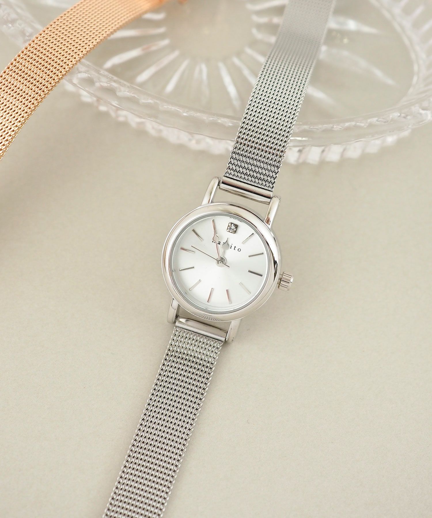 メタルメッシュベルトウォッチ