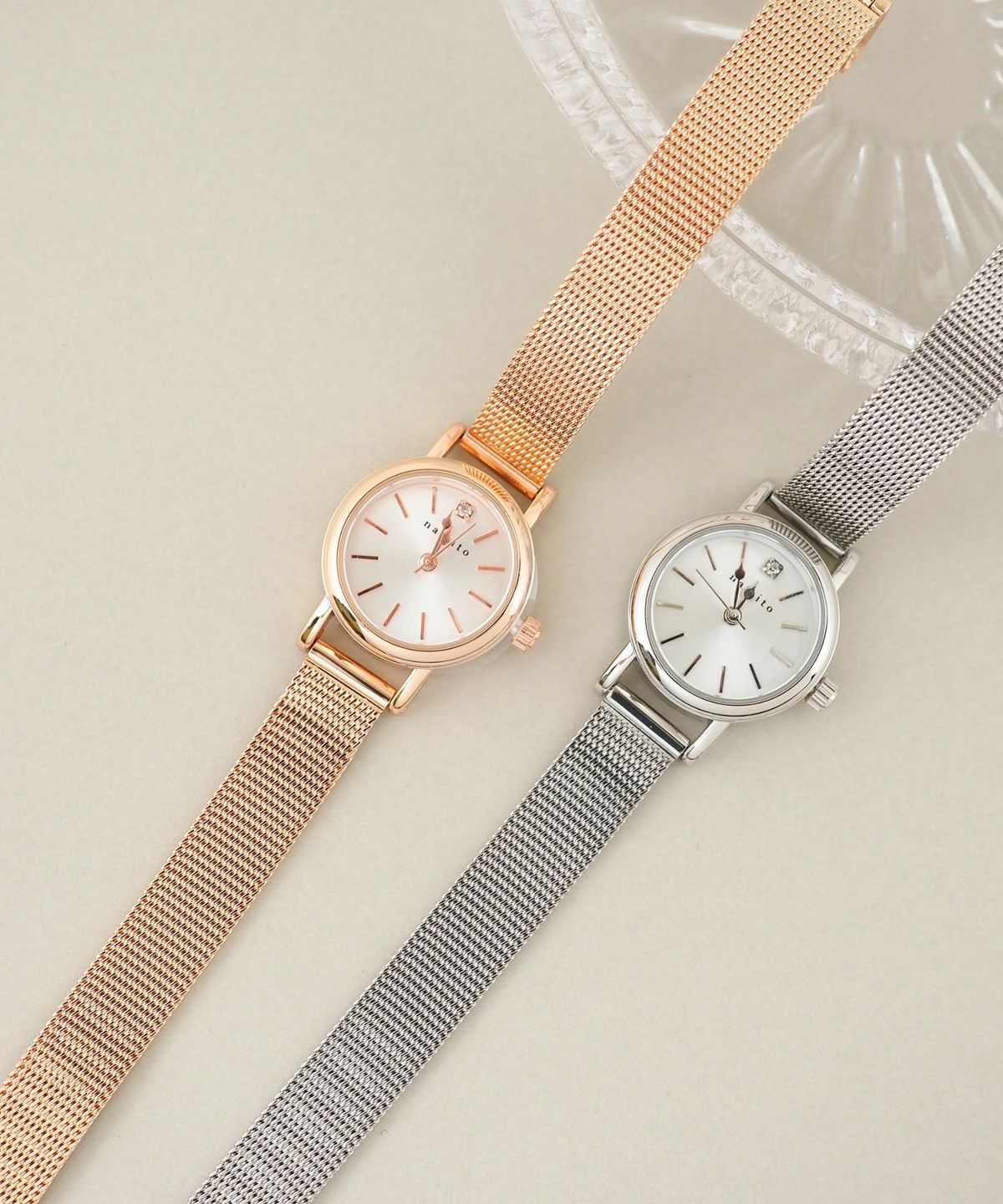 メタルメッシュベルトウォッチ