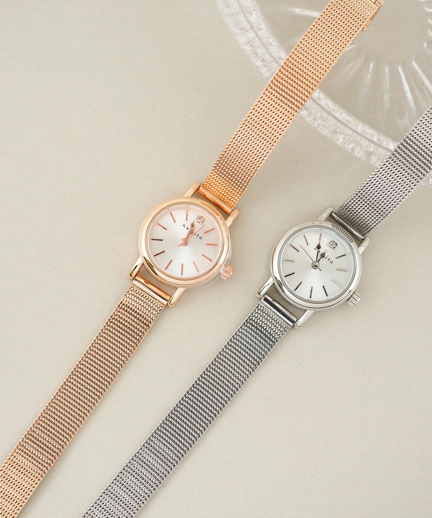 メタルメッシュベルトウォッチ