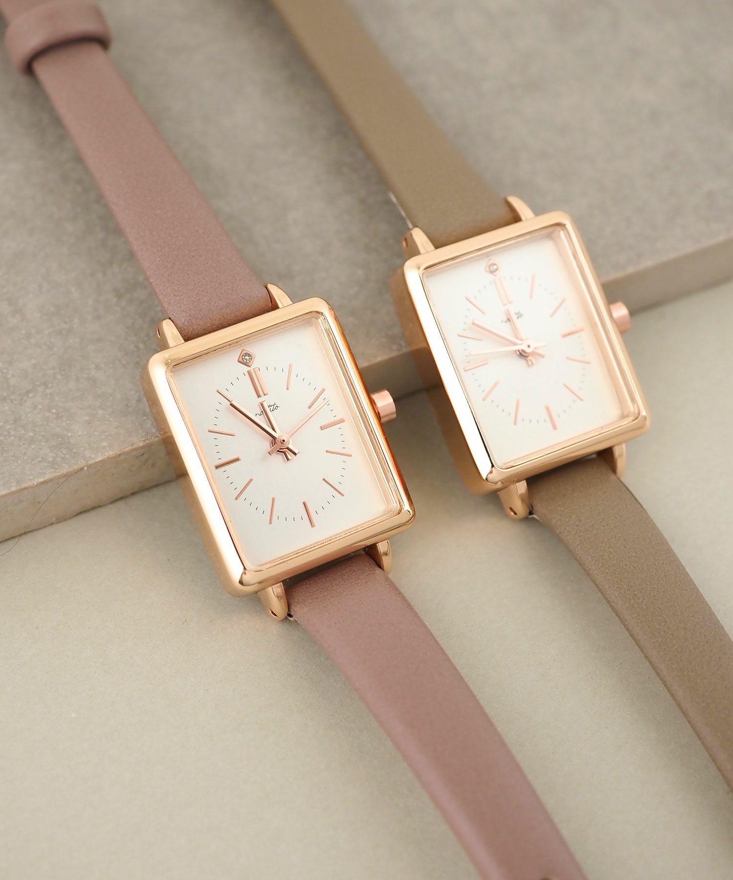 スクエアベルトウォッチ