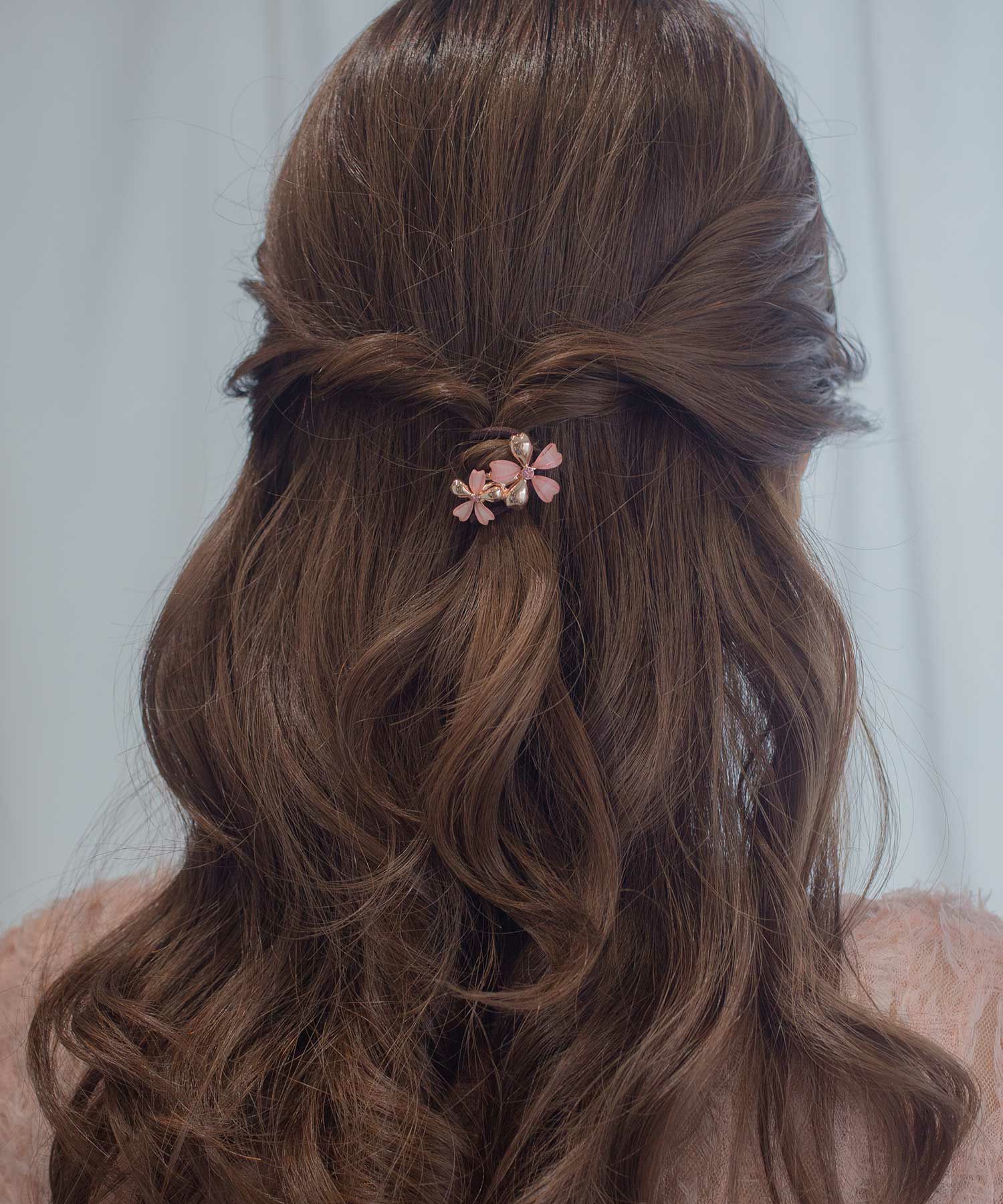 【20%off】SAKURA2連ビジューポニー