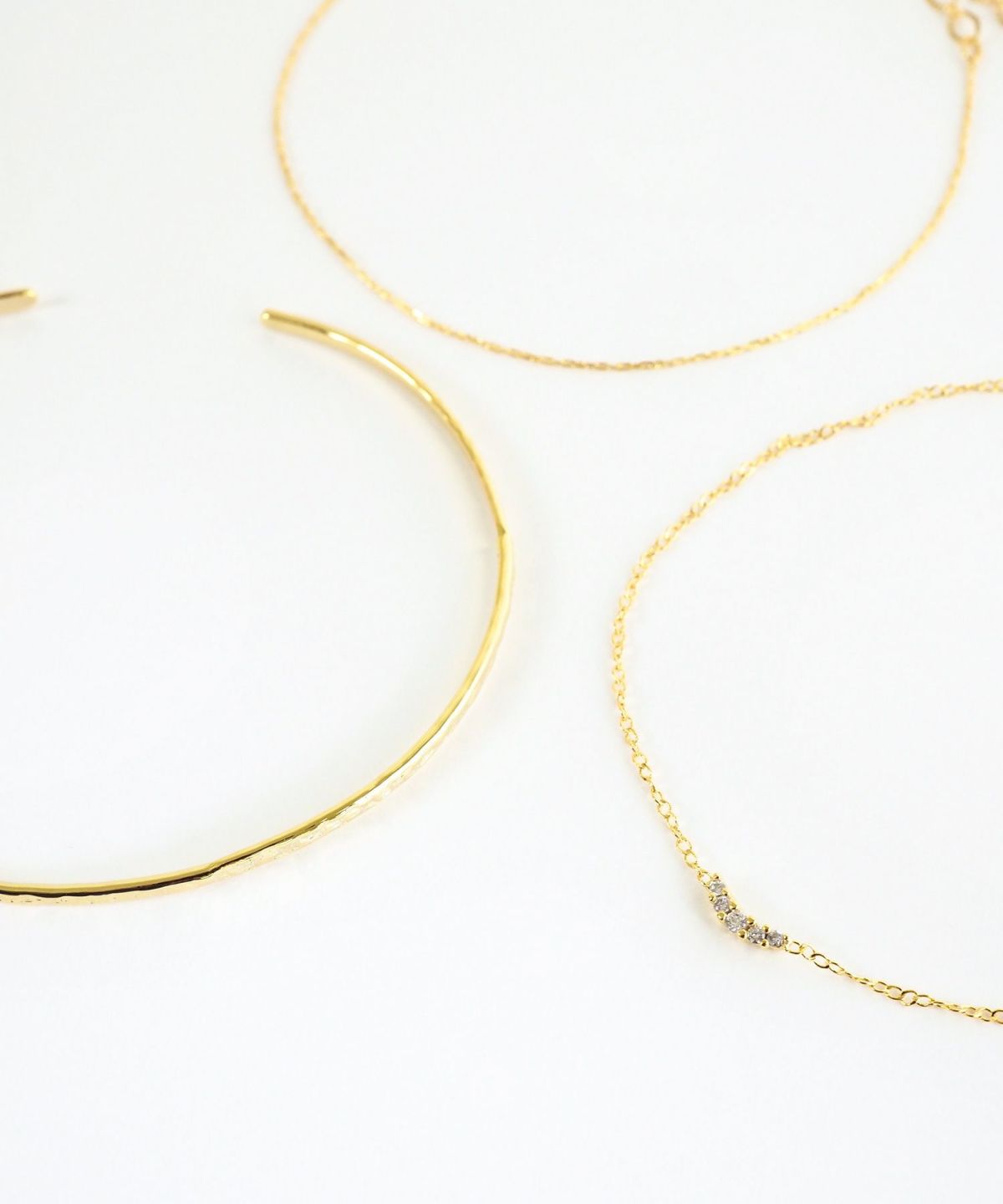 バングル&ポイントチェーンセットブレスレット