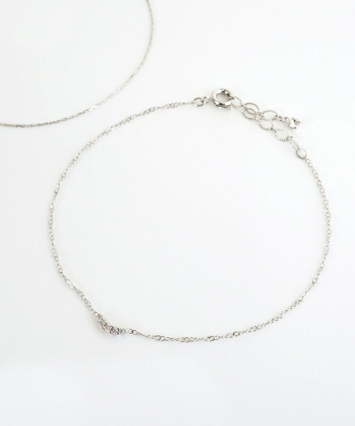 バングル&ポイントチェーンセットブレスレット