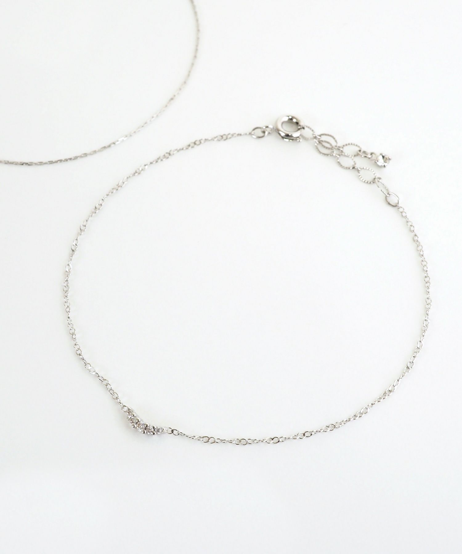 バングル&ポイントチェーンセットブレスレット