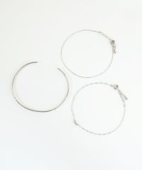 バングル&ポイントチェーンセットブレスレット