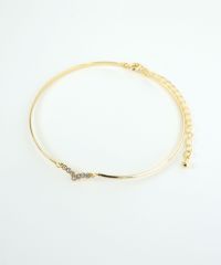 Vモチーフ×メタルラインブレスレット