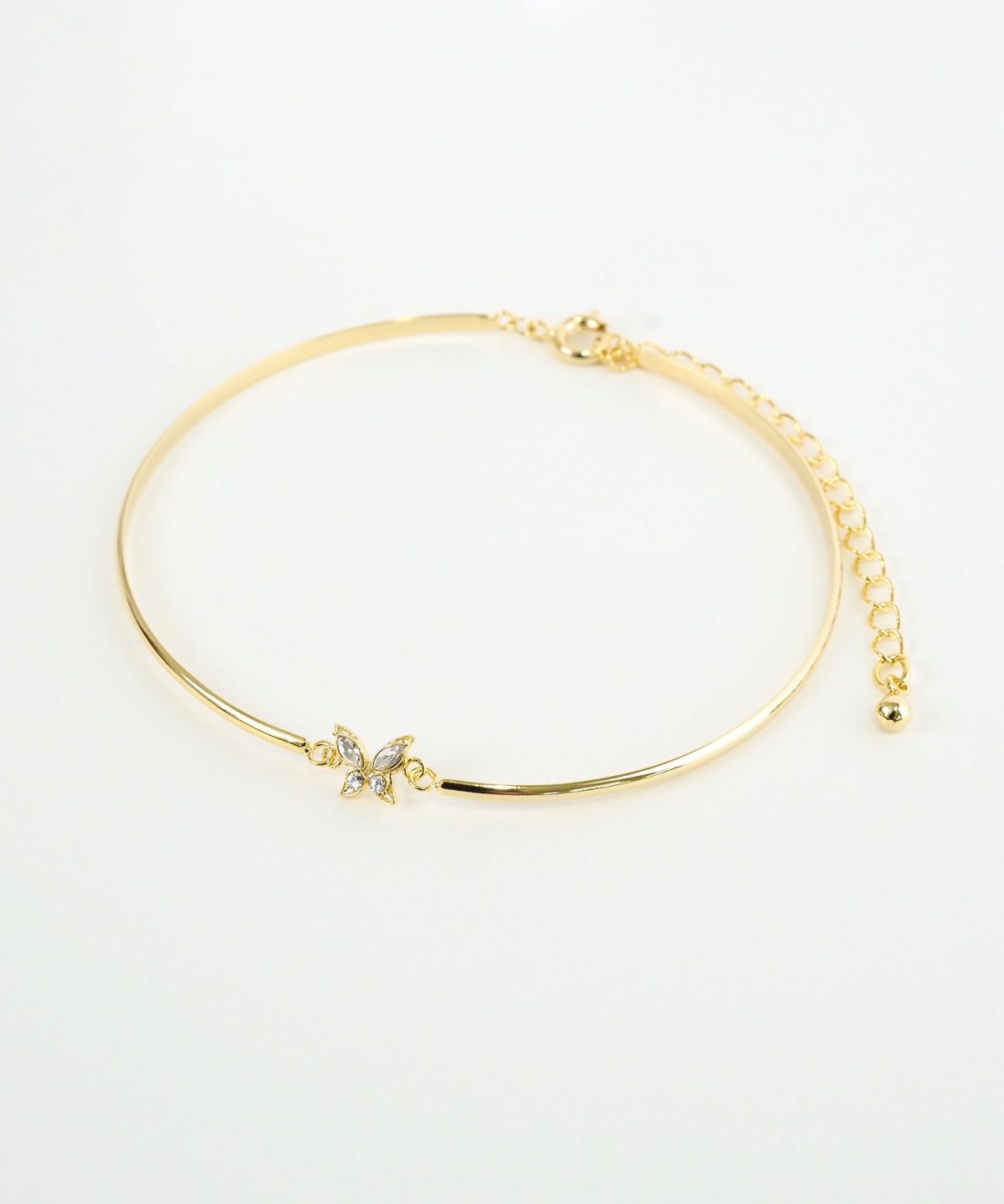 バタフライ×メタルラインブレスレット