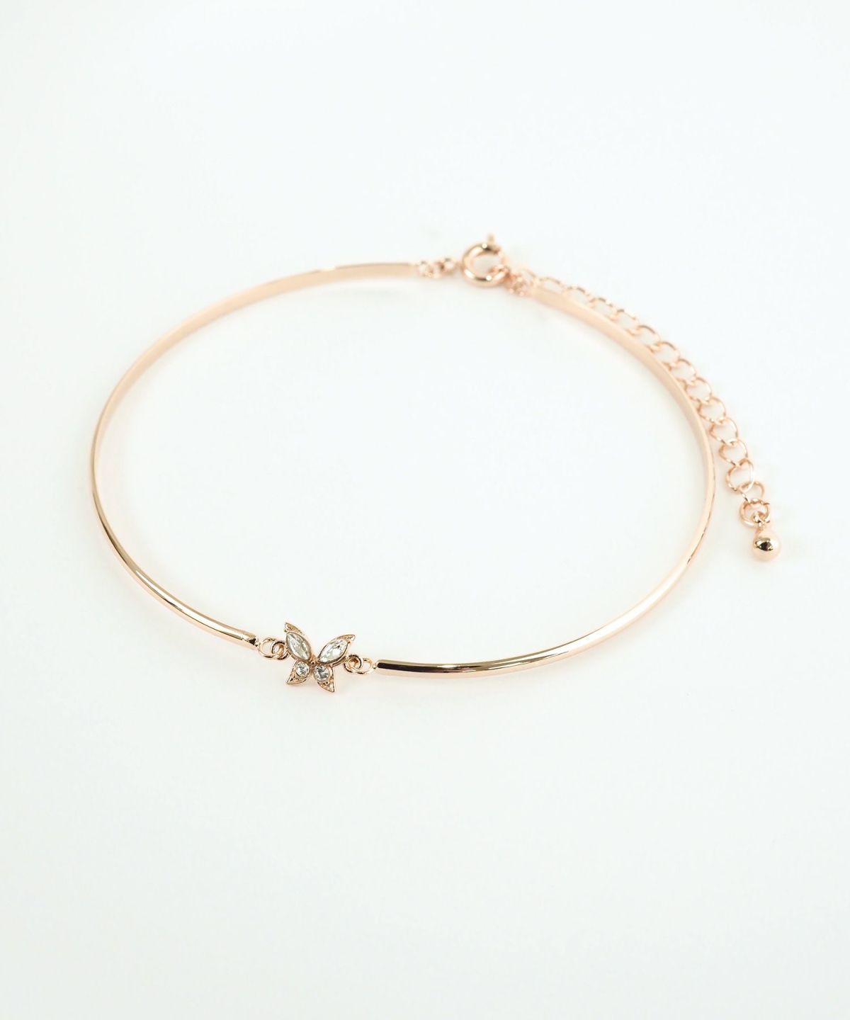 バタフライ×メタルラインブレスレット