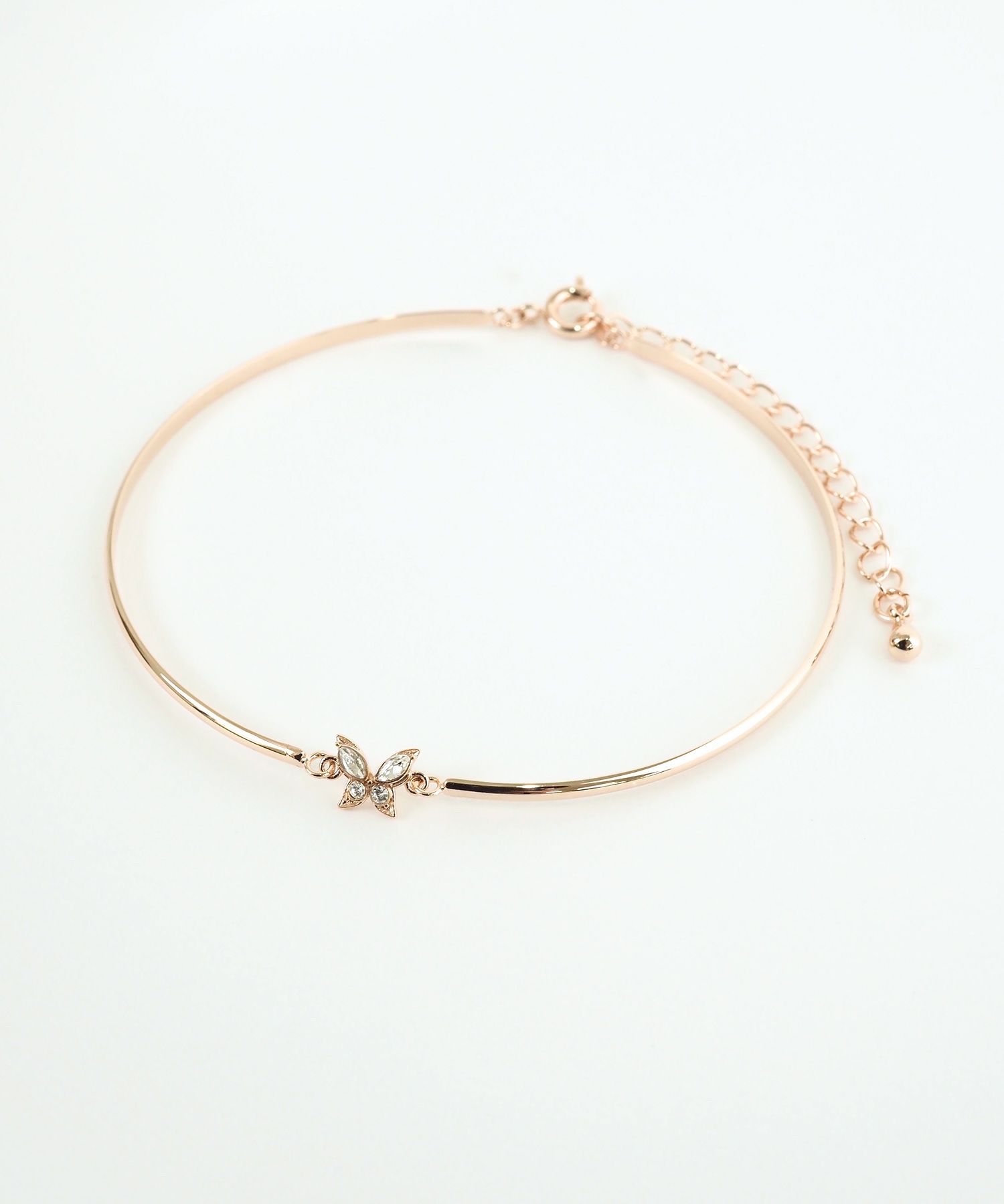 バタフライ×メタルラインブレスレット