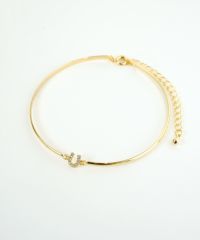 ホースシュー×メタルラインブレスレット