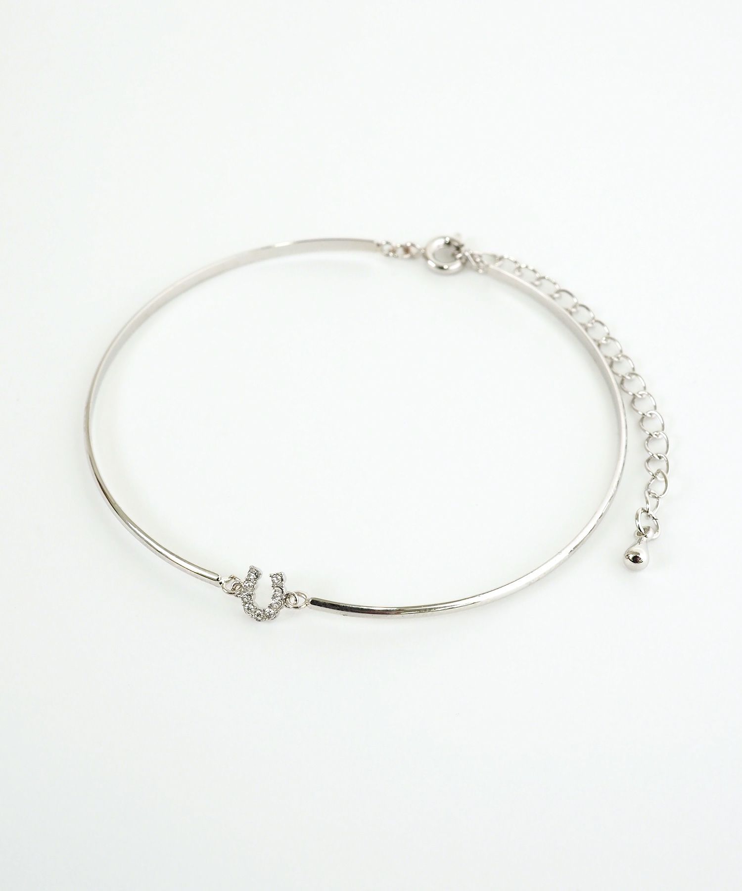 ホースシュー×メタルラインブレスレット