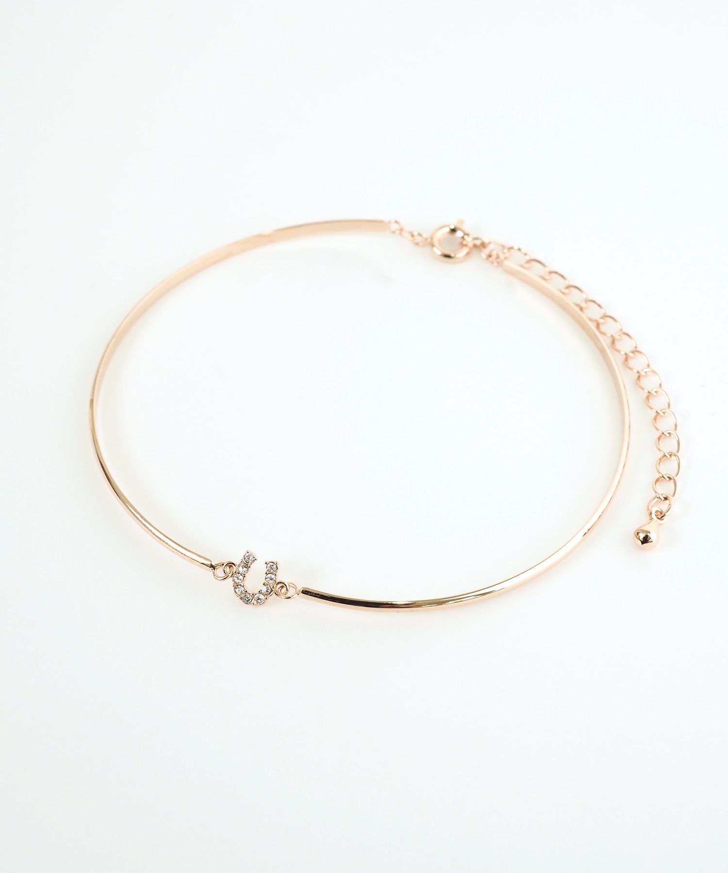 ホースシュー×メタルラインブレスレット