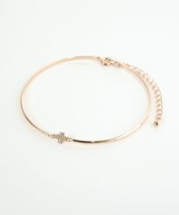 クロス×メタルラインブレスレット