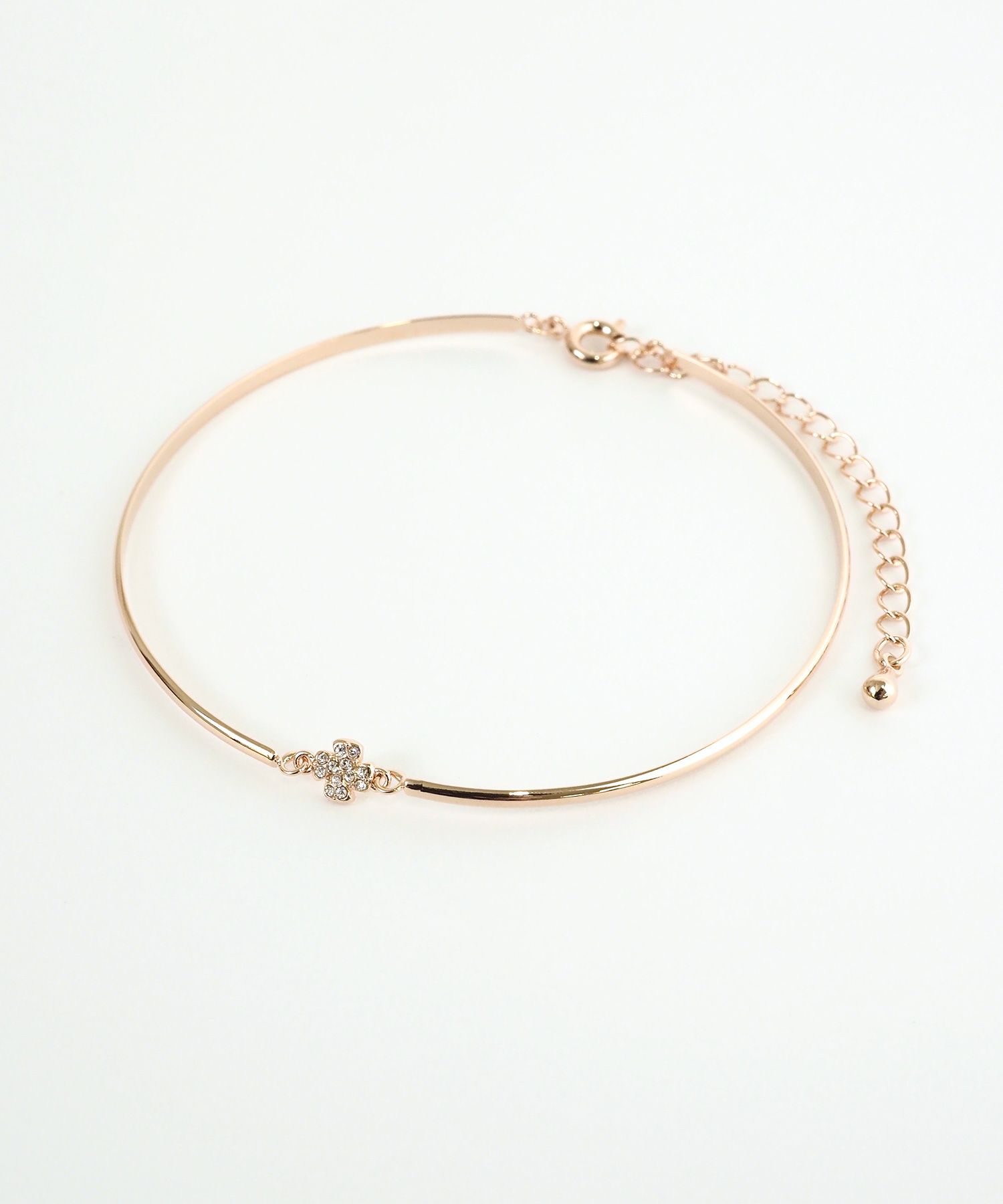 クロス×メタルラインブレスレット