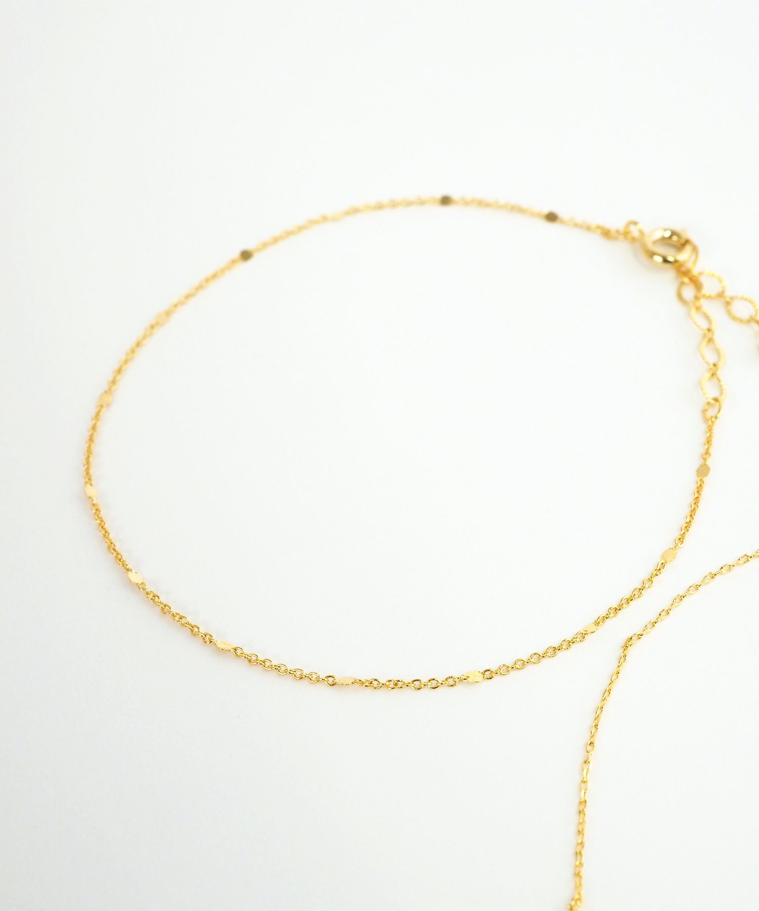 バングル&ウェーブトップチェーンセットブレスレット