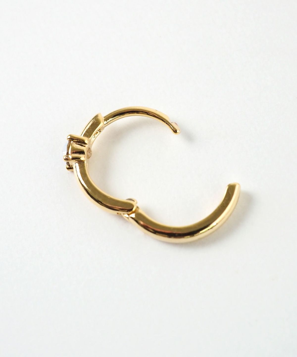 誕生石フープワンタッチピアス