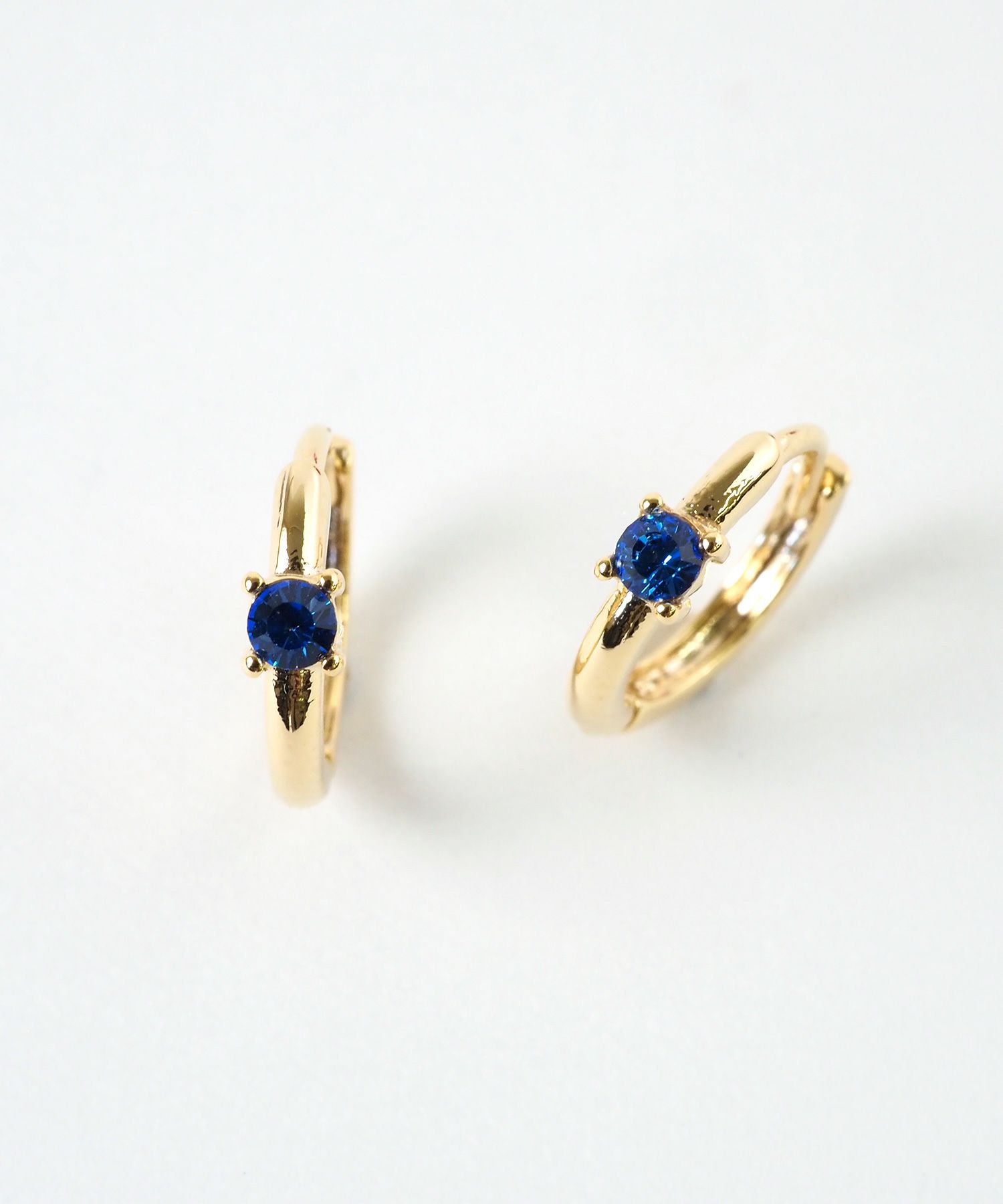 誕生石フープワンタッチピアス