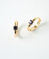 誕生石フープワンタッチピアス