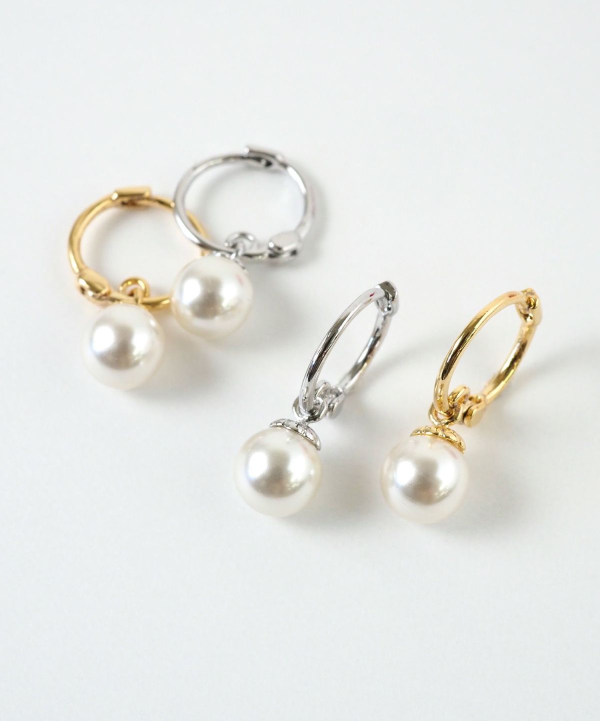スイングパールフープワンタッチピアス